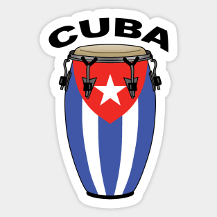 CUBA Conga Sticker